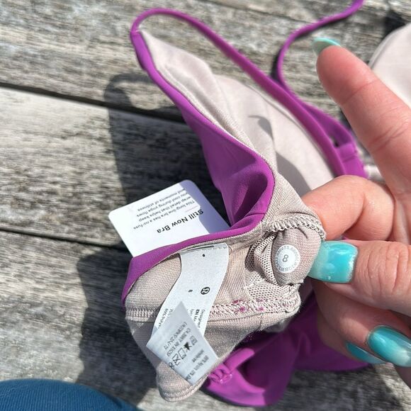 Lululemon Still Now Bra VIVID PLUM PURPLE SIZE 8 nwt - Picture 7 of 7